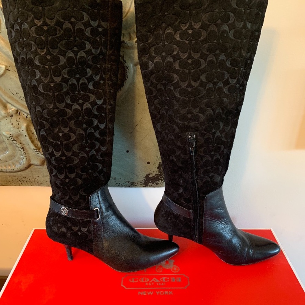 Authentic Coach Black Boots